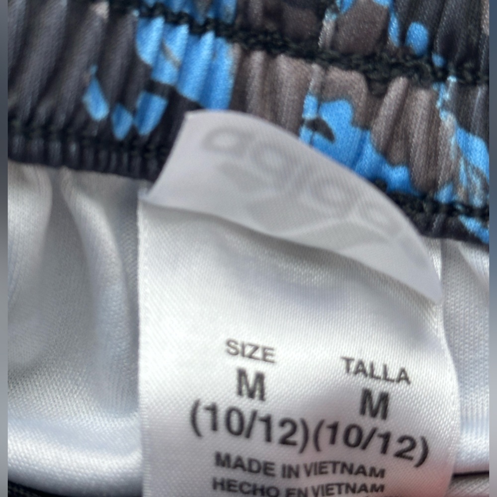 Boys’ Adidas Blue and Grey Patterned Shorts - Picture 4 of 4